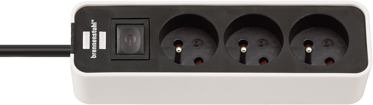 Bloc multiprise standard 3g 1mm² avec interrupteur 5 x 2p+t 1,50 