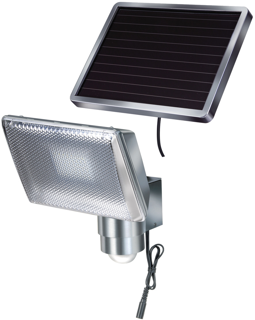 Bedreven Bijdrager Spreekwoord LED-zonnecelspot SOL 80 ALU IP44 met infrarood bewegingsmelder 8xLED 0,5W  350lm Kabel lengte 4,75m Kleur ALU | brennenstuhl®
